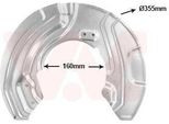 Van Wezel Parafango Disco Freno Per Bmw 3 Touring (E91) Anteriore Sinistro 0667371 Piastra Di Ancoraggio