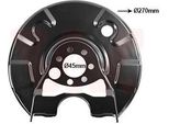 Van Wezel Paraspruzzi Per Disco Freno Per Vw Golf Ii (19E, 1G1) Posteriore Sinistro 5813373 Piastra Di Ancoraggio
