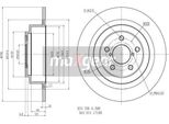 2X Disco Freno Maxgear 19-2357 Posteriore Per Subaru Legacy Iii Estate (Bh) 67 5Mm