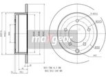 2X Disco Freno Maxgear 19-2389 Posteriore 60 2Mm 262Mm