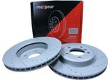Disco Freno Maxgear Bmw P. E46 10/99- Forato E Scanalato, Con Rivestimento Anticorrosione