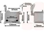 Van Wezel 03013705 Radiatore Dell'olio Motore Per Vw Touareg (7P5, 7P6) Touareg (7LA, 7L6, 7L7) Per Audi A6 Avant (4F5, C6) A6 Limousine (4F2, C6) A5 Coupé Q7