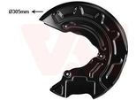 Van Wezel Parafango Disco Freno Per Vw Golf Vii Hatchback (5G1, BQ1, BE1, BE2) Anteriore Sinistro 0359371 Piastra Di Ancoraggio