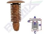 10X Romix C60522 Clip Decorativa / Protettiva Per Modanatura