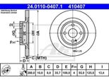 2X Disco Freno Ate 24.0110-0407.1 Per Mazda MX-5 Iv (Nd) MX-5 Rf Targa (Nd)