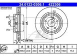 2X Disco Freno Ate 24.0122-0306.1 Per MERCEDES-BENZ Classe A (W176)
