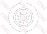 2X Disco Freno Trw DF6714 Per Fiat Tipo Hatchback (356_) Tipo Estate (356_)