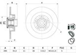 2X Disco Freno Bosch 0 986 479 F42 Per Renault Megane Iv Grandtour (K9A/M/N_)