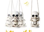 Horror Skull Decor Halloween Cool Atmosphere Rear View Mirror Add Fun Party Bedroom Cute Sugar Car Car Hanging Ornament Travel,