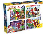 Maxi Puzzle Da Pavimento 4X48 Spidey A Doppia Faccia