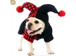 Cane Vestiti Con Cappuccio Halloween Cosplay Clown Costumi Cucciolo Gatto Vestiti Per Cani Di Piccola Taglia Gatto Cucciolo Bullterrier - S