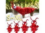 Inverno Cane Vestiti Halloween Aragosta Costume Gatto Cosplay Natale Suit Cane Fantasia Vestito Animale Domestico Outfit-S