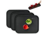 Set Di 3 Vassoi Da Portata Relaxdays 46 X 35 Cm