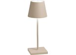 Zafferano Lampada A Led Da Tavolo Poldina Pro Mini Sabbia Ricaricabile E Dimmerabile Con Batteria Fino A 12 Ore
