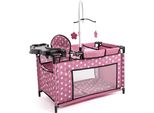 Lettino Multiplo Per Bambole Fino A 46 Cm, Rosa Scuro - Per I Genitori Di Piccole Bambole