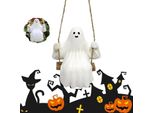 Halloween Altalena Ciondolo Fantasma Decorazione Venue Props Demon