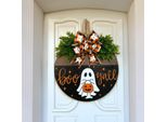 Cartello Di Benvenuto Di Halloween, Cartello Di Benvenuto Di Halloween Da Appendere Alla Porta Di Casa, Appendiabiti Di Halloween In Legno, Stile D