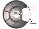 Van Wezel 1881374 - Oe 1450987 Piastra Di Ancoraggio, Asse Posteriore Destro Per Galaxy (WA6), Mondeo Iv, S-Max (WA6)