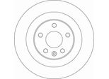 2X Disco Freno Trw DF6588 Per Volvo XC60 Ii (246) V90 Ii Estate (235 236) 43Mm