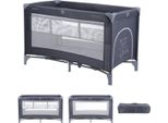 Kikkaboo Lettino Da Viaggio, Box So Gifted Materasso A 2 Livelli, Culla, Apertura Jeans Blu