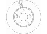 2X Disco Freno Trw DF6966 Per Hyundai I30 Hatchback (Pde Pd Pden) 47Mm 288Mm