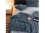 Grigio Scuro Coperta Peluche Divano Coperta Super Morbida Soggiorno Coperta Flanella Divano Coperta Lanciare Coperta Divano Coperta Per Letto Divano Camera Da Letto 130X160Cm