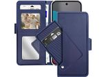 Avizar, Custodia A Portafoglio Google Pixel 10 / 10 Pro Con Supporto E Specchio Interno, Blu Scuro