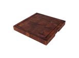 Tagliere In Legno Nyord - Tagliere Solido In Legno Di Mango Oliato, Idrorepellente, Con Scanalatura Per Il Succo, Scala In Cm E Piedini Antiscivolo