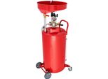 Succebuy Carrello Per La Raccolta Dell'olio 79 L, Contenitore Mobile Per La Raccolta Dell'olio Con Imbuto Regolabile In Altezza, Dispositivo Di Raccolta Con Ruote Per Il Trasferimento Di Liquidi E Carburanti, Ideale Per Le Officine, Rosso