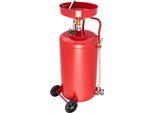 Succebuy Carrello Per La Raccolta Dell'olio Da 9,5 Litri, Contenitore Per L'olio Con Imbuto Regolabile In Altezza, Scolapasta Con Rulli, Trasferimento Di Fluidi E Carburanti, Contenitore Mobile Per La Raccolta Dell'olio Per Officine, Rosso