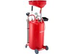 Vevor Carrello Di Raccolta Olio 79 L, Carrello Di Raccolta Olio Con Imbuto Regolabile In Altezza, Contenitore Di Raccolta Olio Con Ruote, Raccoglitore Di Olio Per Il Travaso Di Carburante Liquido Per Garage, Rosso