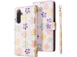 Avizar, Custodia Portafoglio Samsung Galaxy A17 Cinturino Supporto Video, Viola