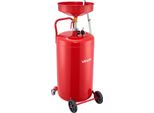 Vevor Carrello Raccogli Olio 9 5L, Contenitore Per La Raccolta Dell'olio Con Imbuto Regolabile In Altezza, Dispositivo Di Raccolta Dell'olio Con Ruote, Scarico Per Il Trasferimento Del Carburante Liquido, Carrello Raccogli Olio Per Officine, Rosso