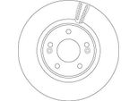 2X Disco Freno Trw DF6497S Per Hyundai Ix35 (Lm El Elh) Per Kia Proceed (Cd)