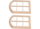 1/12 Scala Casa Delle Bambole Finestra Di Legno Miniatura Doll Mobili Finestra Finestra Ad Arco Casa Delle Bambole