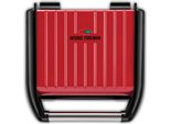 George Foreman Fitness Grill Acciaio Famiglia M Rosso