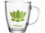 Montana: :Soul Cup, Set Di 6, Tazza Da Tè, Tazza Da Caffè, Tazza Di Vetro, Vetro, Verde, 250 Ml, 057234