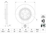 Toyota Rav 4 2,0-2,5 4Wd Disco Freno Anteriore 12-18