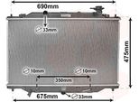 Van Wezel 27002274 Radiatore Radiatore Acqua Radiatore Motore Per Mazda CX-5 (Ke, Gh)