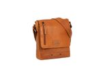 Mustang Pelle Borsa A Tracolla San Marino Leather Crossbody Bag Cognac Marrone