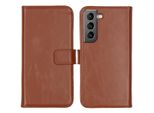 Custodia Per Samsung Galaxy S22 - Vera Pelle - Custodia Selencia Flip Flap - Marrone Chiaro