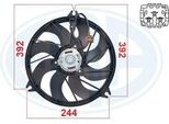 Era 352079 - Ventola Radiatore Oe 1253 C9 Per 206 Cc (2D), 206 (2A/C), 206 (2E/K), 206 Sw (2E/K), 206+