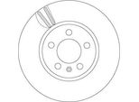 2X Disco Freno Trw DF6964 Per Vw Polo (AW1 BZ1) T-Cross (C11_) 44 4Mm 276Mm