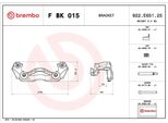 Brembo F Bk 015 Supporto Pinza Freno Anteriore Sinistro/Destro Adatto Per MERCEDES-BENZ Sprinter 3,5 T Furgone (907, 910) Sprinter 3,5 T Tourer