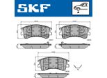 Set Pastiglie Freno Anteriori Skf Per Mazda 6 Station Wagon (Gy) Vkbp 80421 A