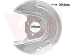 Van Wezel Parafango Disco Freno Per Vw Golf Vii Hatchback (5G1, BQ1, BE1, BE2) Posteriore Destro 5766374 Piastra Di Ancoraggio