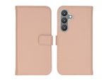 Custodia Per Samsung Galaxy S24 - Vera Pelle - Custodia Selencia Flip Flap - Rosa Chiaro