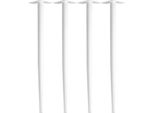 Natural Goods Berlin Gambe Coniche, Gambe Per Tavolo, Struttura Per Tavolo, Gambe Per Mobili, Bianco, 72 Cm, 4 Pezzi
