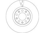 2X Disco Freno Trw DF6590S Per Alfa Romeo Giulia (952_) 44 7Mm 305Mm