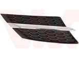 Van Wezel 5473516 Griglia Radiatore Griglia Anteriore Per Toyota Rav 4 Iv (ZSA4, ALA4) Destra Cromo/Nero